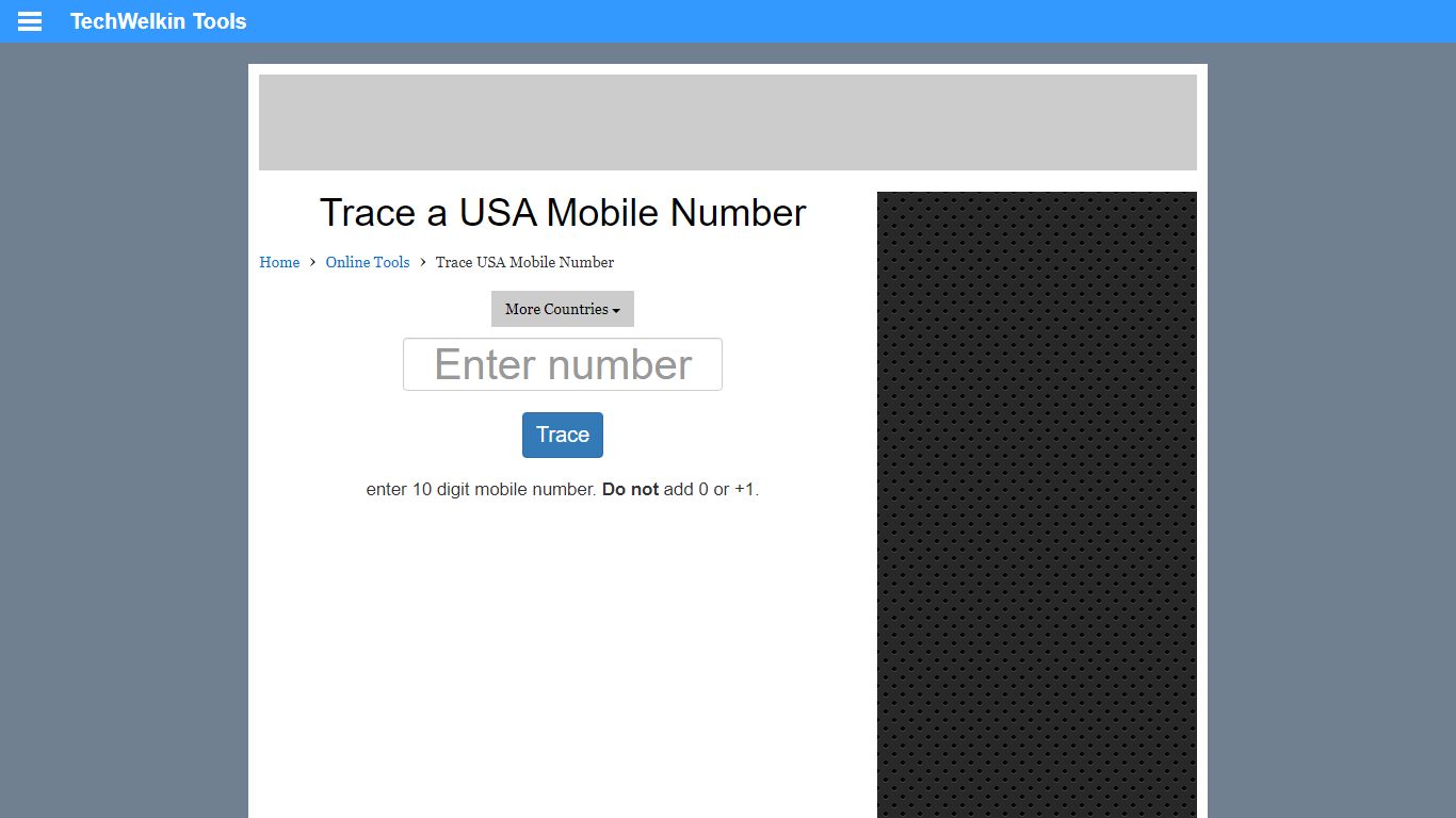 Trace and Track USA Mobile Phone Number Details - TechWelkin